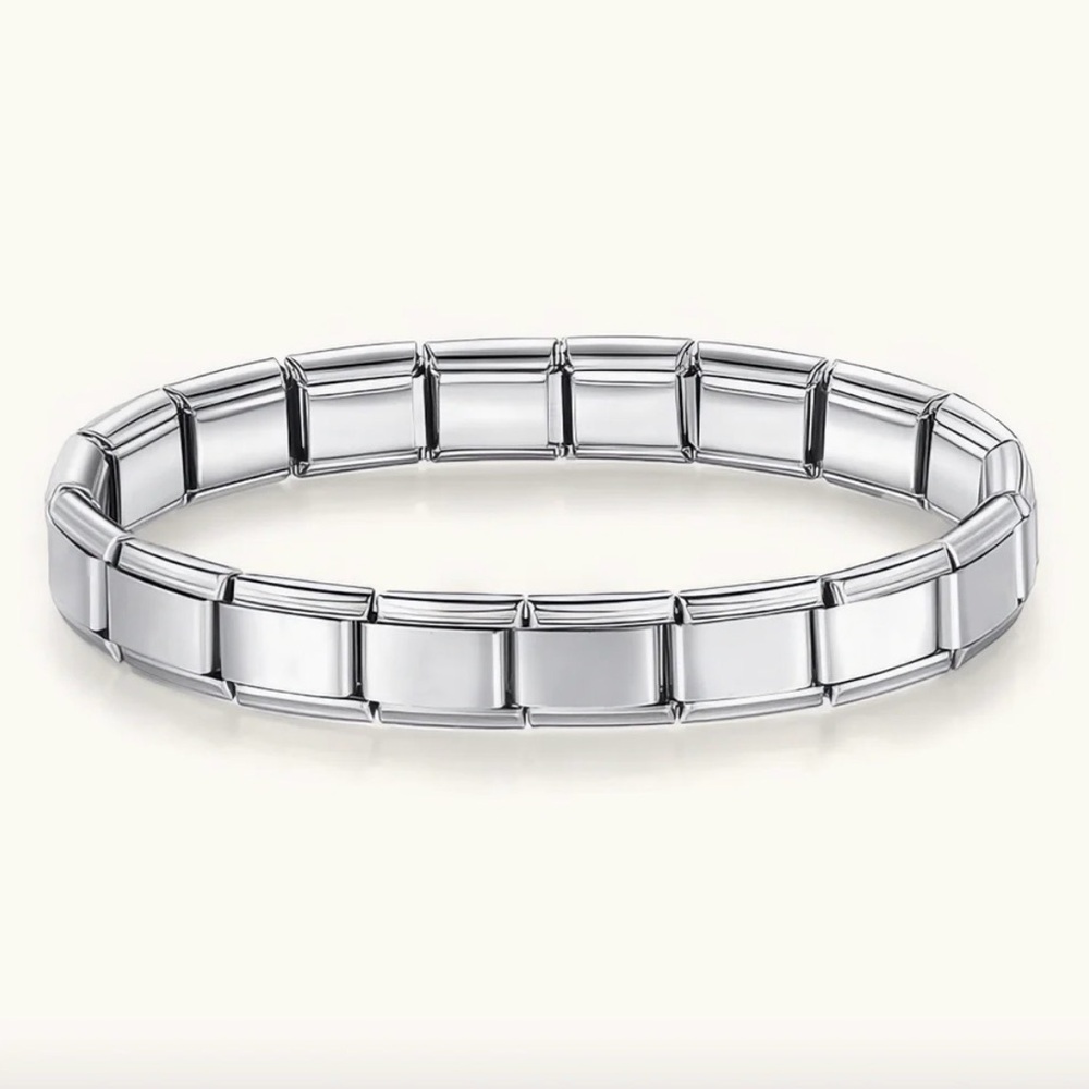 Silver Italian charm bracelet